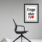 Quadro Fonoaudiologia - 60x48cm Moldura:madeira Branca