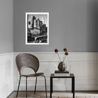 Quadro Foto Antiga De São Paulo 33x24cm Moldura:madeira Preta