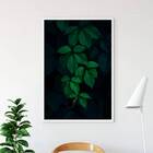 Quadro Foto Folhagem 24x18cm - Com Vidro Moldura:madeira Bran