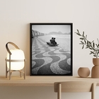 Quadro Foto Rio De Janeiro Antigo Casal Copacabana 45x34cm Mo