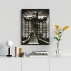 Quadro Fotografia Antiga Construção Cristo Redentor 33x24cm -