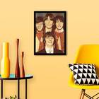 Quadro Fotografia Beatles 45x34cm - Com Vidro Moldura:madeira