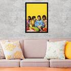 Quadro Fotografia Beatles Amarelo 24x18cm Moldura:madeira Bra