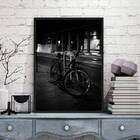 Quadro Fotografia Bicicleta Pneu Furado 45x34cm - Com Vidro M