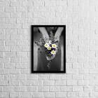 Quadro Fotografia Bouquet De Margaridas 33x24cm - Com Vidro M