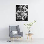 Quadro Fotografia Buda 24x18cm Moldura:madeira Branca