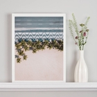 Quadro Fotografia Calçadão De Copacabana Coqueiros 45x34cm -