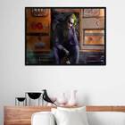 Quadro Fotografia Cena Coringa 24x18cm Moldura:madeira Preta