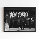 Quadro Fotografia Cena New York 33x24cm - Com Vidro Moldura:m
