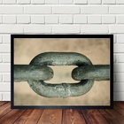 Quadro Fotografia Elo Corrente 33x24cm - Com Vidro Moldura:ma