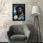 Quadro Fotografia Iemanjá 45x34cm Moldura:madeira Branca