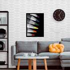 Quadro Fotografia Lápis Coloridos 24x18cm - Com Vidro Moldura