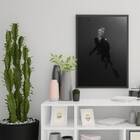 Quadro Fotografia Mergulhador 33x24cm - Com Vidro Moldura:mad