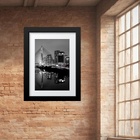 Quadro Fotografia Noturna São Paulo- 60x48cm Moldura Preta