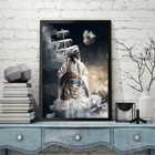 Quadro Fotografia Pai Oxalá 45x34cm - Com Vidro Moldura:madei