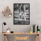 Quadro Fotografia Pernas De Bailarina 45x34cm - Com Vidro Mol