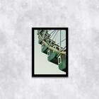 Quadro Fotografia Roda Gigante 24x18cm Moldura:madeira Branca