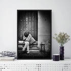 Quadro Fotografia Sanfoneiro 24x18cm Moldura:madeira Preta