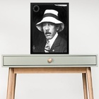 Quadro Fotografia Santos Dumont 24x18cm Moldura Branca