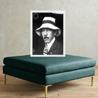 Quadro Fotografia Santos Dumont 45x34cm Moldura Preta