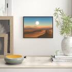 Quadro Fotografia Sol Do Deserto 24x18cm - Com Vidro Moldura: