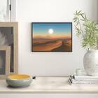 Quadro Fotografia Sol Do Deserto 45x34cm - Com Vidro Moldura: