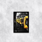 Quadro Fotografia Telefones Amarelos 45x34cm - Com Vidro Mold