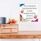 Quadro Frase Autismo - 33x33cm Moldura Branca