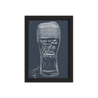 Quadro Frase Boteco Males Moldura Preta 22x32cm