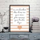 Quadro Frase Dias Em Que Orei 33x24cm Moldura:madeira Branca