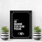 Quadro Frase Fiado Não 33x24cm Moldura:madeira Branca
