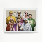 Quadro Fraternidade Branca 7 Raios Cósmicos 45x34cm - Com Vid