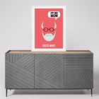 Quadro Freud - I Love My Mom 24x18cm - Com Vidro Moldura Bran