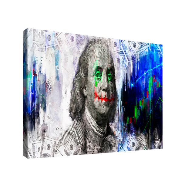 Quadro Full Dollar -- Br Artes Médio 84x54