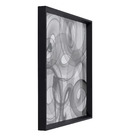 Quadro Fumaça II Preto 60x60cm Inspire