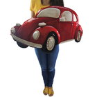 Quadro Fusca 3d Vintage Enfeite Quarto Decoraçao Casa Estante