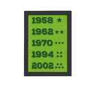 Quadro Futebol Campeonatos 22x32 Moldura Preta