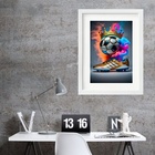 Quadro Futebol Chuteira - 60x48cm Moldura Preta