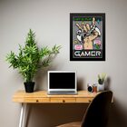 Quadro Gamer - Born To Be A Gamer 24x18cm - Com Vidro Moldura