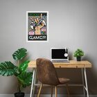 Quadro Gamer - Born To Be A Gamer 45x34cm Moldura Preta