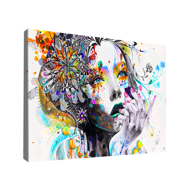 Quadro Garota Grafite -- Br Artes Pequeno 60x40