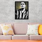 Quadro Garrincha Camisa Do Botafogo 24x18cm Moldura:madeira P