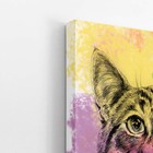 Quadro Gato Pets Animais Arte Aquarela Canvas 30x40cm