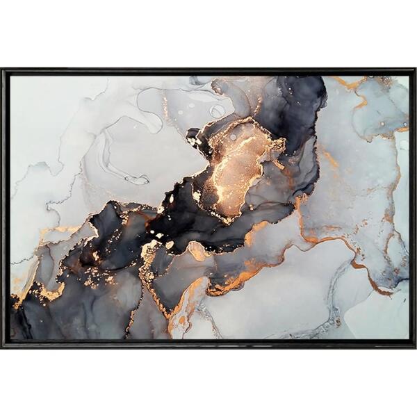 Quadro Gema Abstrato 120x80 - Casa Da Moldura