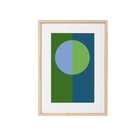 Quadro Geometrico Abstrato 50x36cm Em Mdf