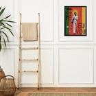 Quadro Gilberto - Andá Com Fé Eu Vou 33x24cm Moldura Branca