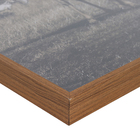 Quadro Girafas ao Ar Livre Preto e Branco e Marrom com Vidro 60x90cm Tropical