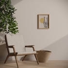 Quadro Giraffa Marrom com Vidro 30x40cmcm Arte Própria