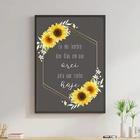 Quadro Girassol Dias Em Que Orei 33x24cm Moldura:madeira Bran