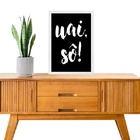 Quadro Gíria Mineira - Uai Sô 33x24cm - Com Vidro Moldura Pre